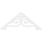 Ekena Millwork Pitch Finley Architectural Grade PVC Gable Pediment, 72"W x 30"H x 1"P (10/12) GPP072X030X100FIN - alternate 4